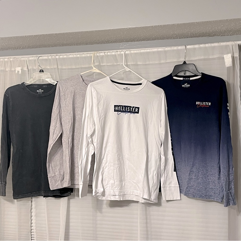 Hollister long sleeve t-shirts bundle